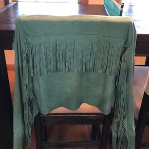 Crazy train vest turquoise